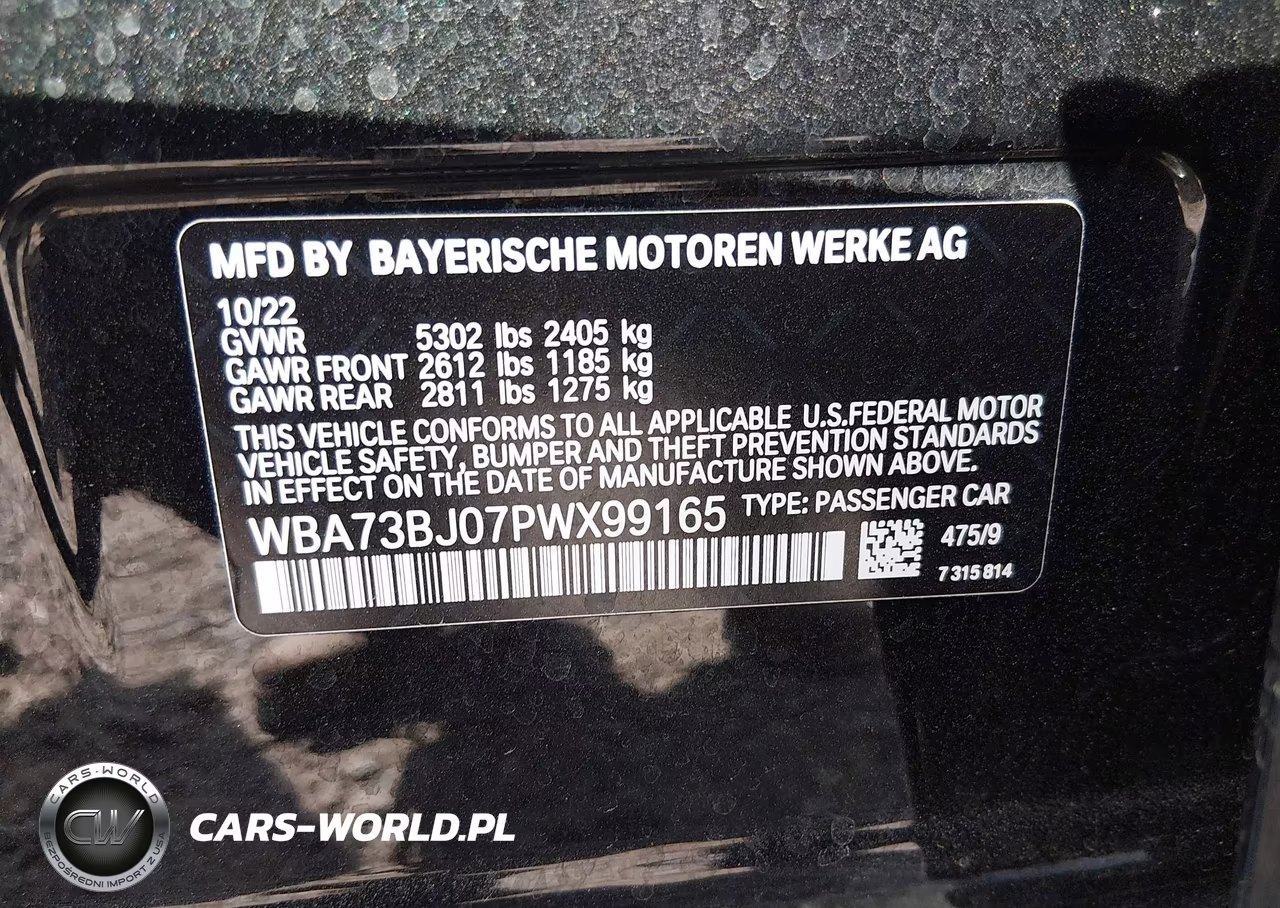 2023 BMW 540 I xDrive VIN:WBA73BJ07PWX99165 - 9