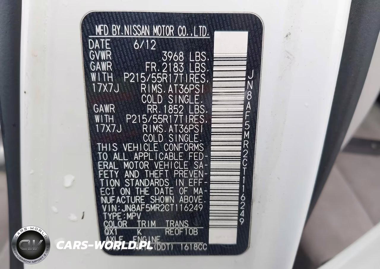 2012 Nissan Juke Sv VIN:JN8AF5MR2CT116249 - 9
