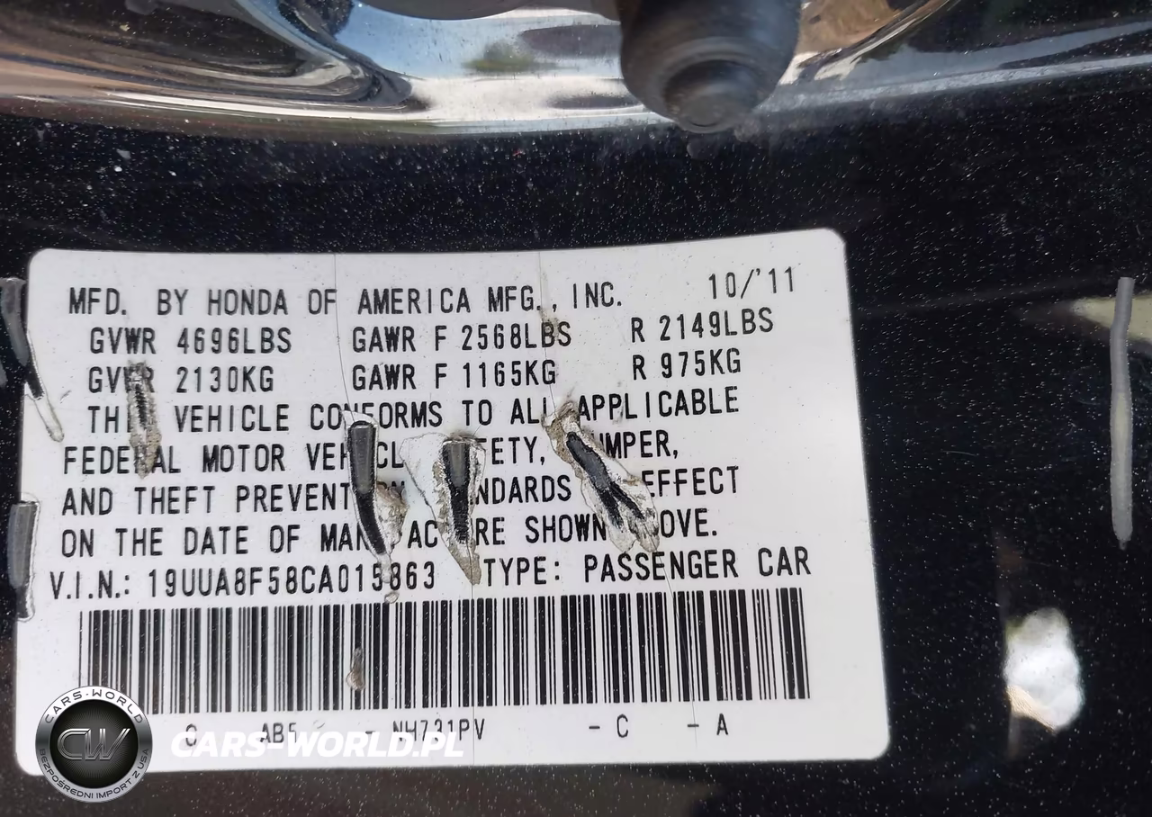 2012 Acura Tl 3.5 VIN:19UUA8F58CA015863 - 9