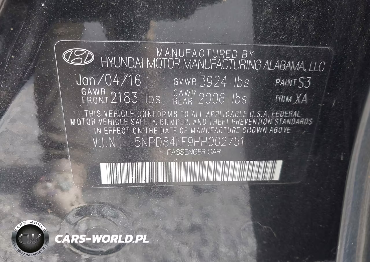 2017 Hyundai Elantra Se VIN:5NPD84LF9HH002751 - 9