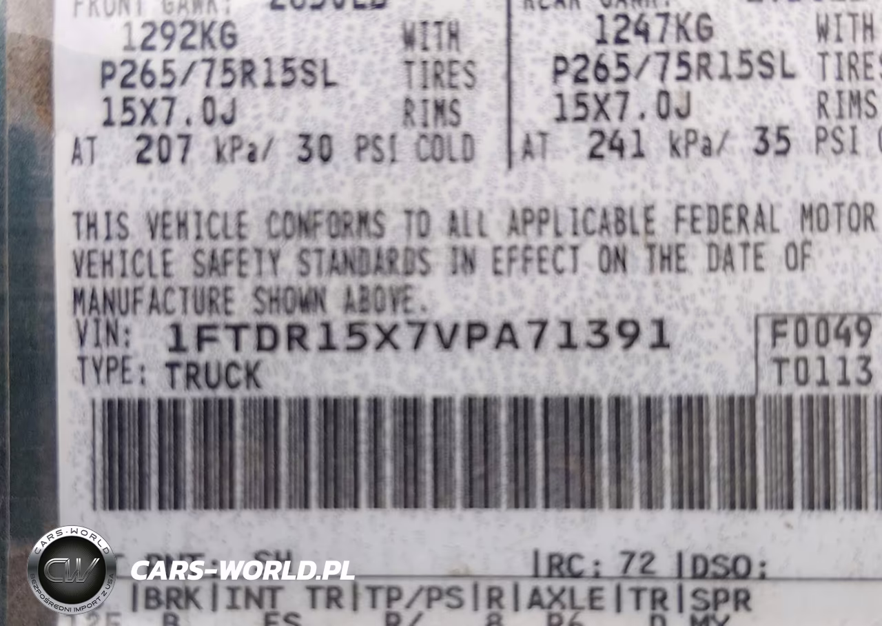 1997 Ford Ranger Splash-Stx-Xlt VIN:1FTDR15X7VPA71391 - 9