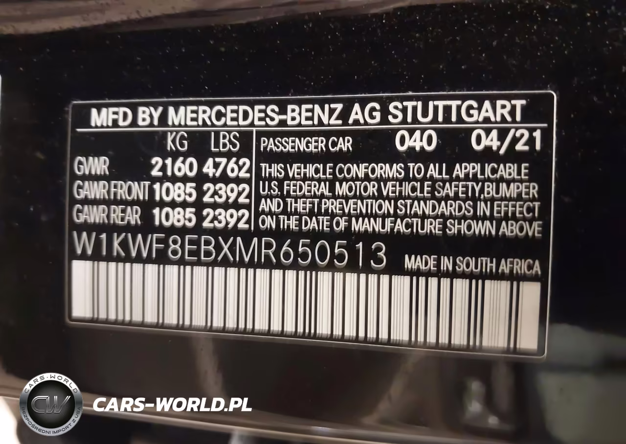 2021 Mercedes-Benz C 300 4Matic VIN:W1KWF8EBXMR650513 - 9