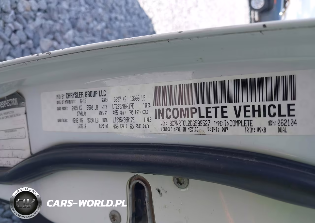 2013 Ram 3500 Chassis Tradesman-Slt-Laramie VIN:3C7WRTCL2DG599527 - 8