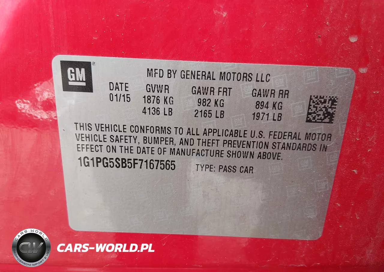 2015 Chevrolet Cruze Ltz VIN:1G1PG5SB5F7167565 - 9