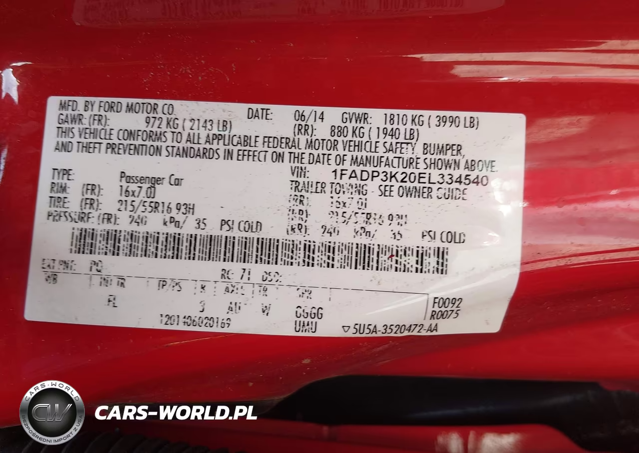 2014 Ford Focus Se VIN:1FADP3K20EL334540 - 9