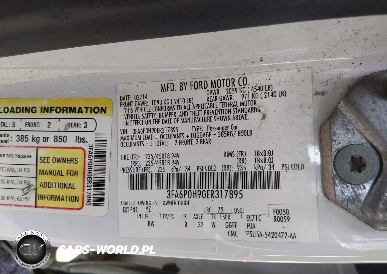 2014 Ford Fusion Se VIN:3FA6P0H90ER317895 - 9