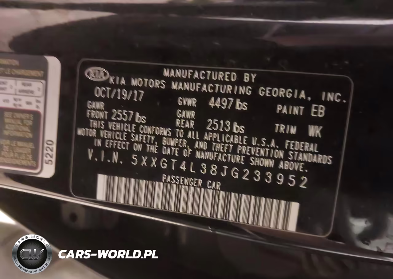 2018 Kia Optima S VIN:5XXGT4L38JG233952 - 9