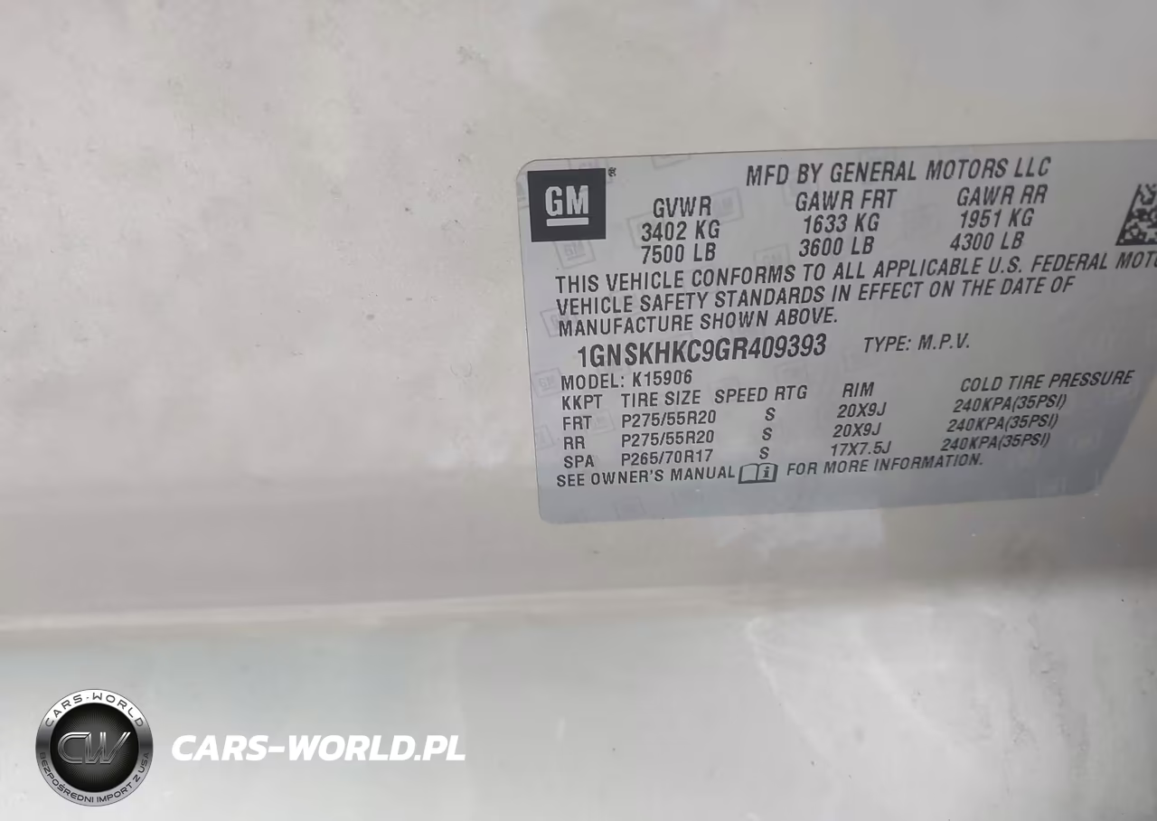 2016 Chevrolet Suburban Lt VIN:1GNSKHKC9GR409393 - 9