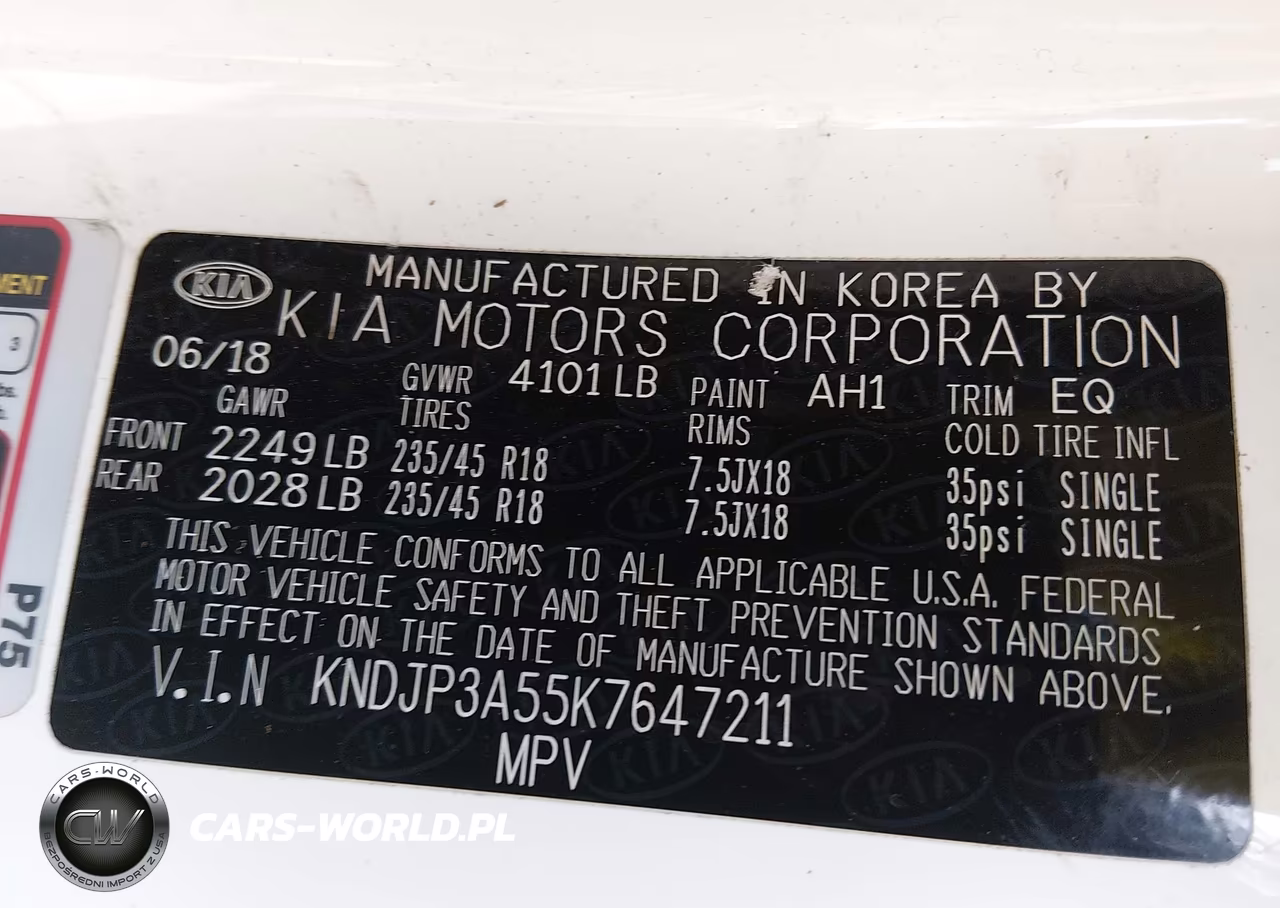 2019 Kia Soul + VIN:KNDJP3A55K7647211 - 9