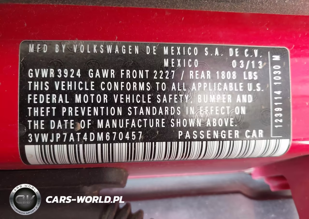 2013 Volkswagen Beetle 2.5L VIN:3VWJP7AT4DM670457 - 9
