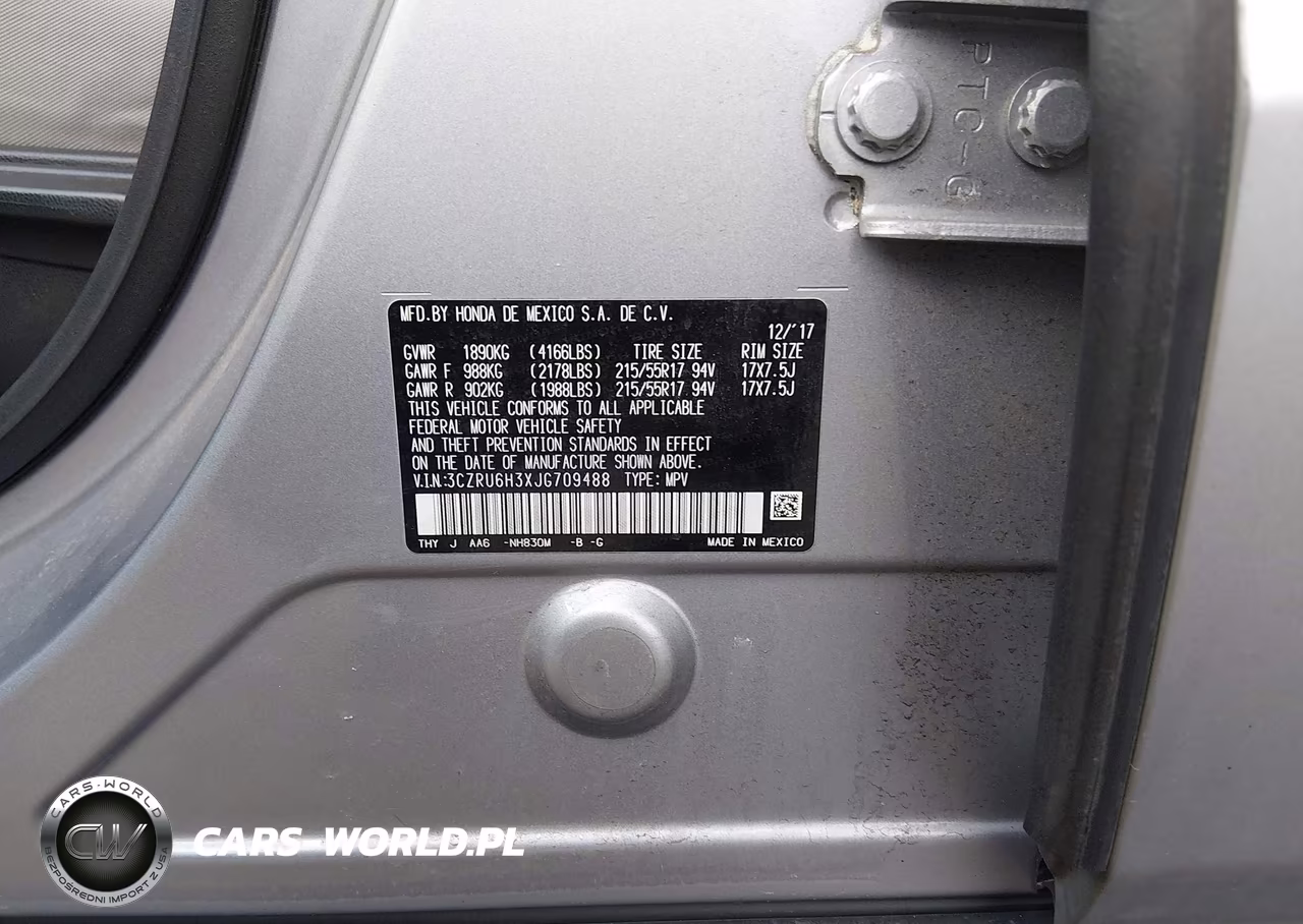 2018 Honda Hr-V Lx VIN:3CZRU6H3XJG709488 - 9