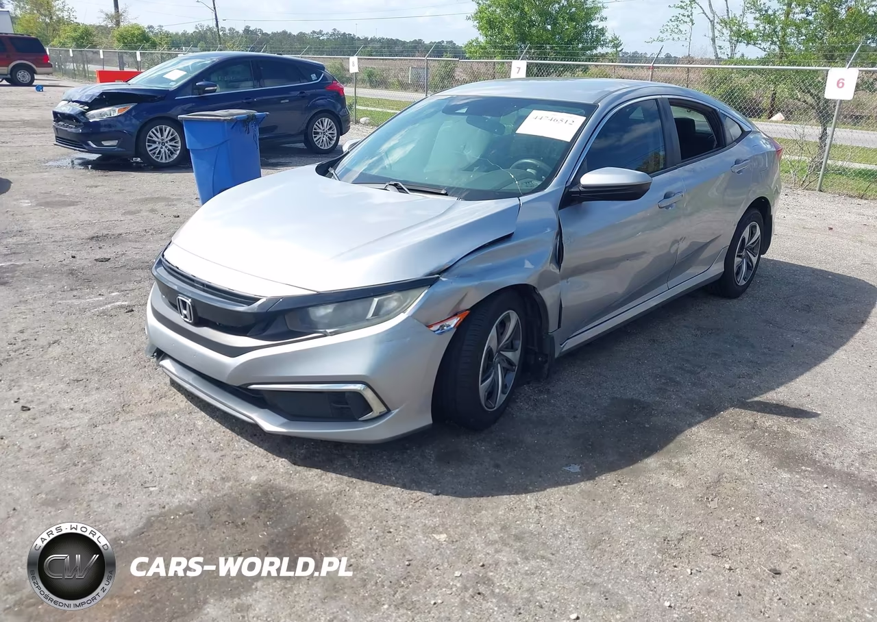 2019 Honda Civic Lx VIN:19XFC2F63KE012565 - 2