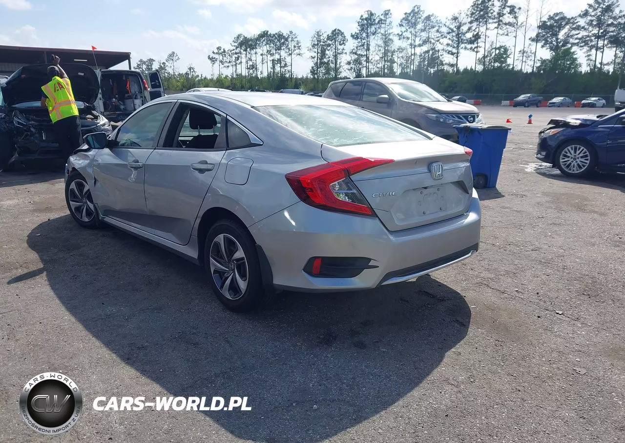 2019 Honda Civic Lx VIN:19XFC2F63KE012565 - 3