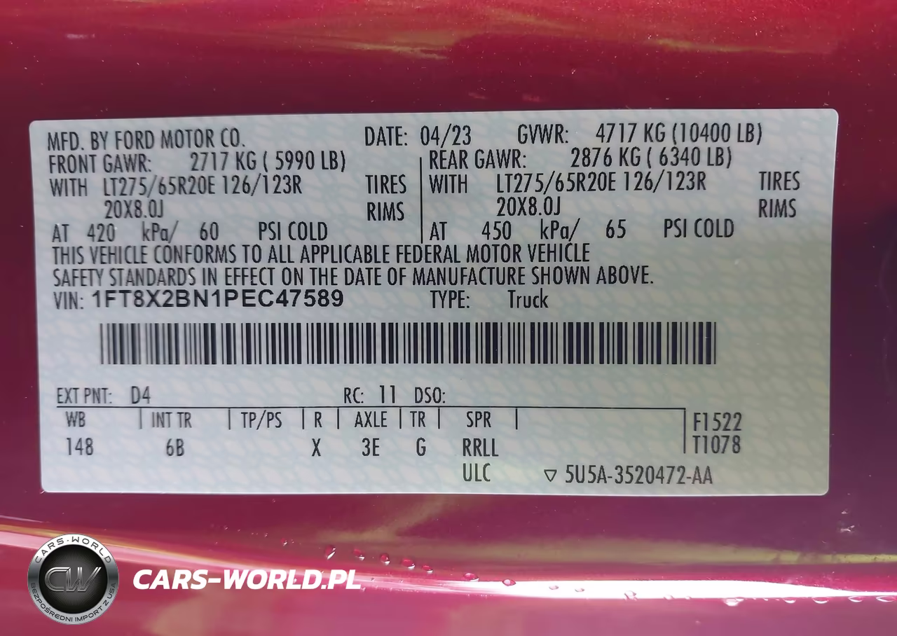 2023 Ford F-250 Lariat VIN:1FT8X2BN1PEC47589 - 8