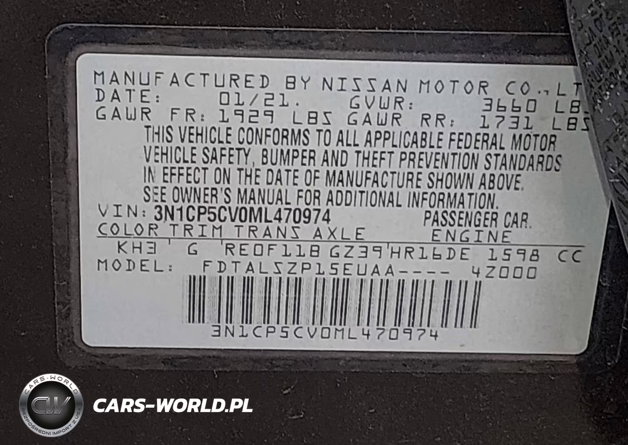 2021 Nissan Kicks Sv Xtronic Cvt VIN:3N1CP5CV0ML470974 - 9