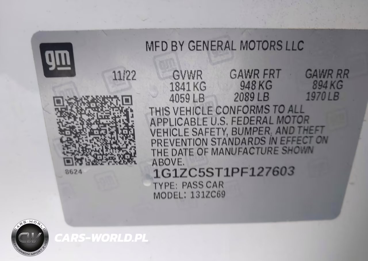 2023 Chevrolet Malibu Fwd 1Fl VIN:1G1ZC5ST1PF127603 - 9
