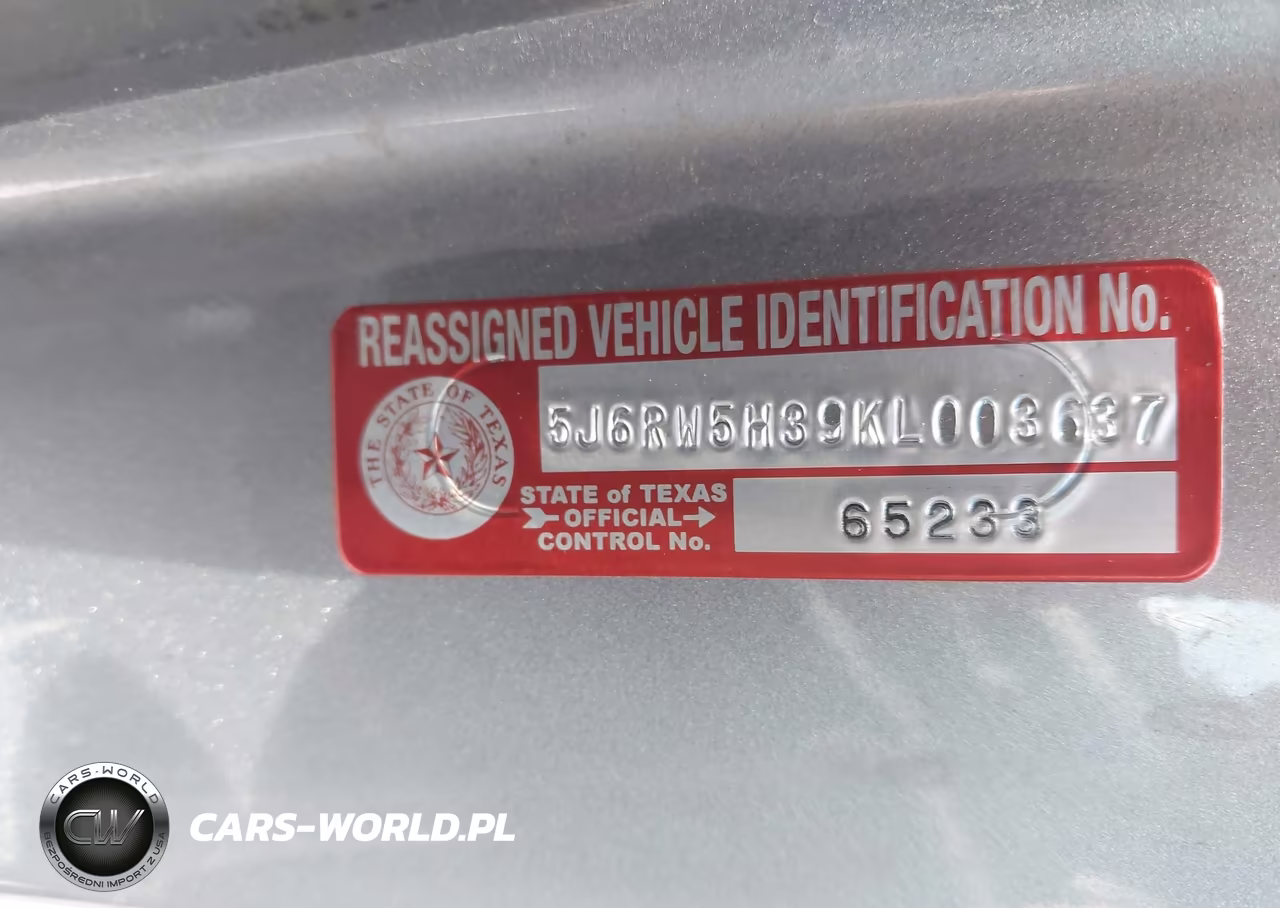 2019 Honda Cr-V Lx VIN:5J6RW5H39KL003637 - 9