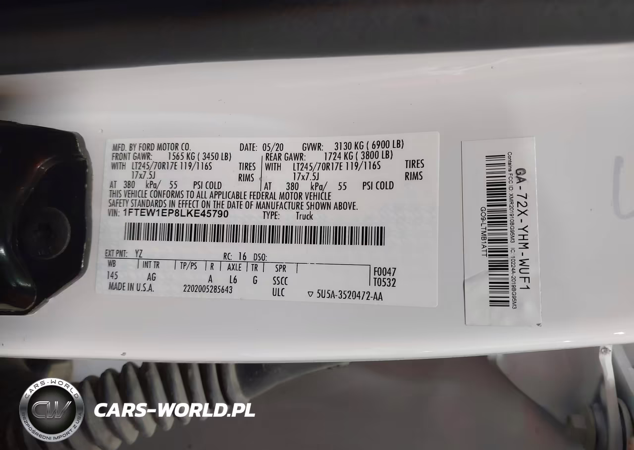 2020 Ford F-150 Xl VIN:1FTEW1EP8LKE45790 - 9
