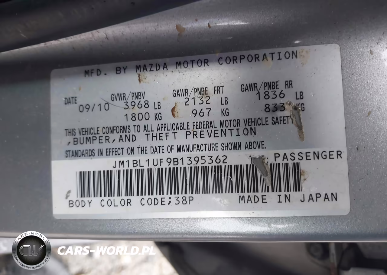 2011 Mazda Mazda3 I Sport VIN:JM1BL1UF9B1395362 - 9