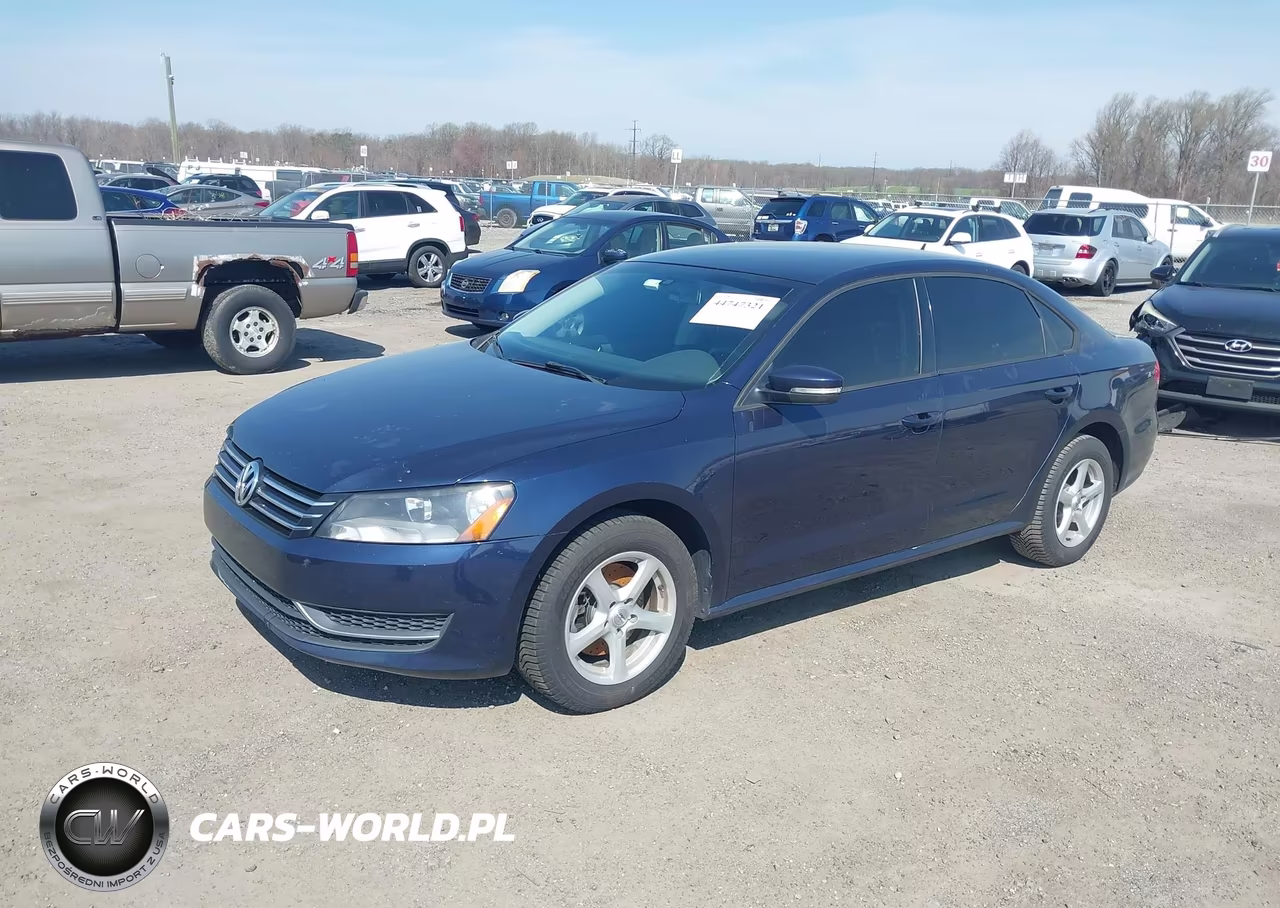 2013 Volkswagen Passat 2.5L S VIN:1VWAP7A32DC044438 - 2