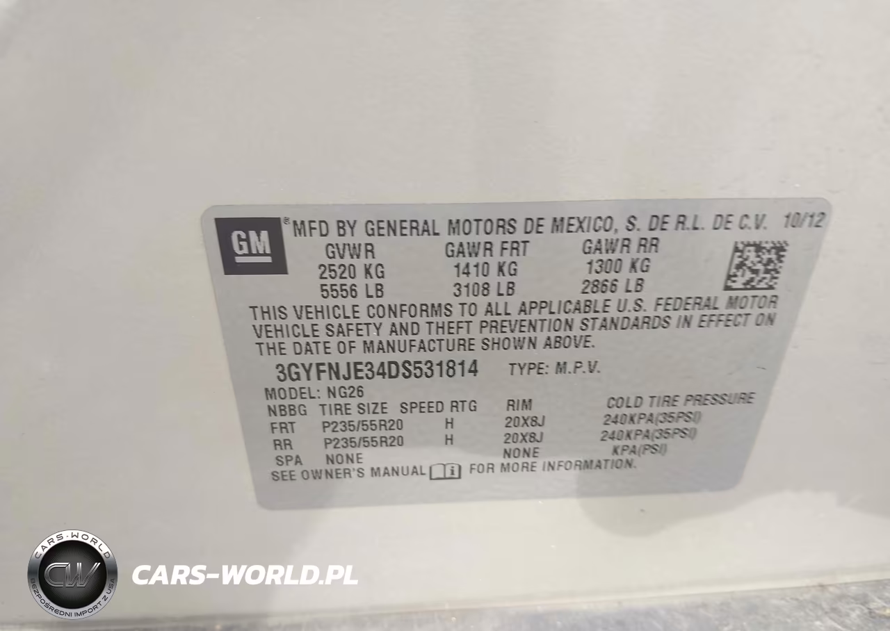 2013 Cadillac Srx Premium Collection VIN:3GYFNJE34DS531814 - 9