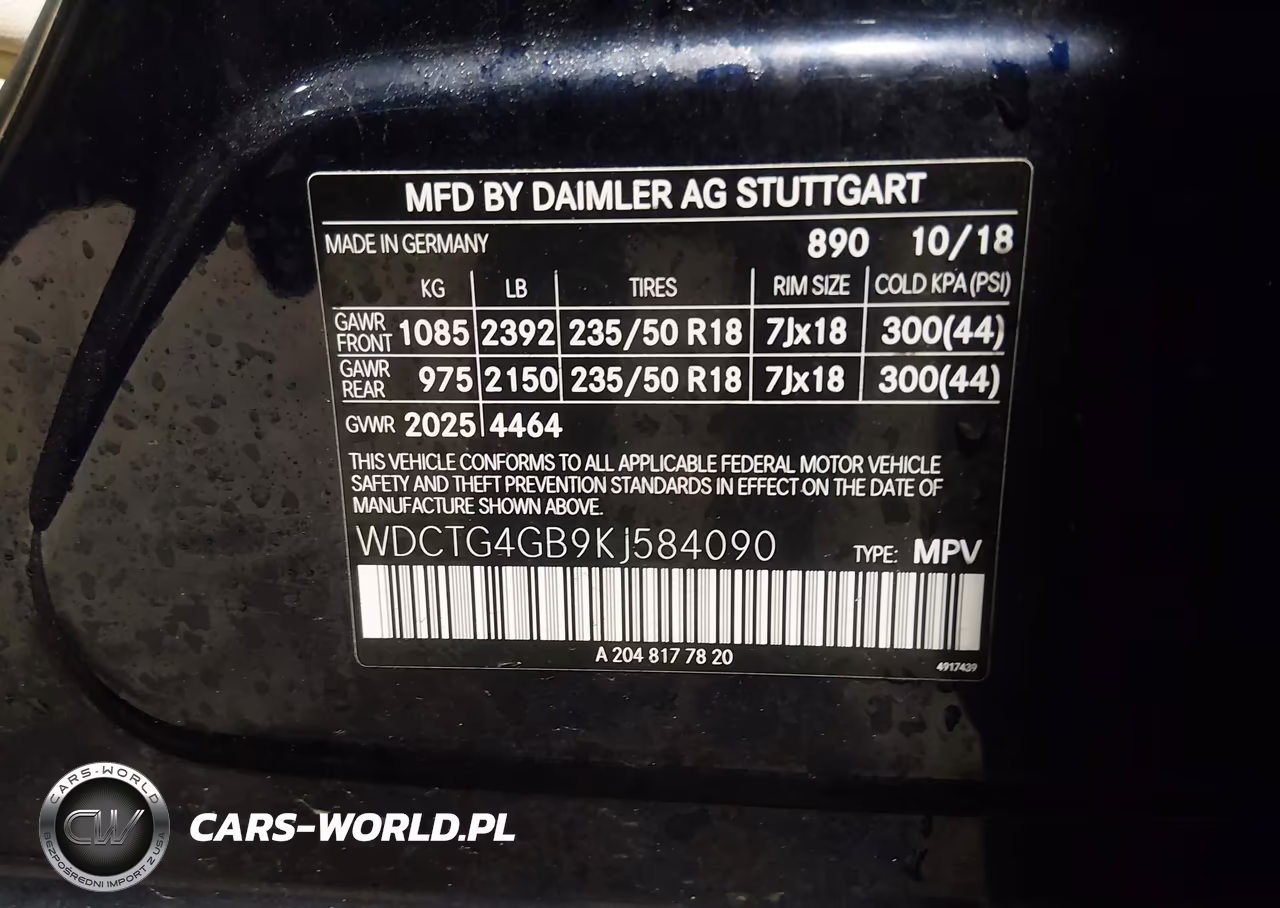 2019 Mercedes-Benz Gla 250 4Matic VIN:WDCTG4GB9KJ584090 - 8