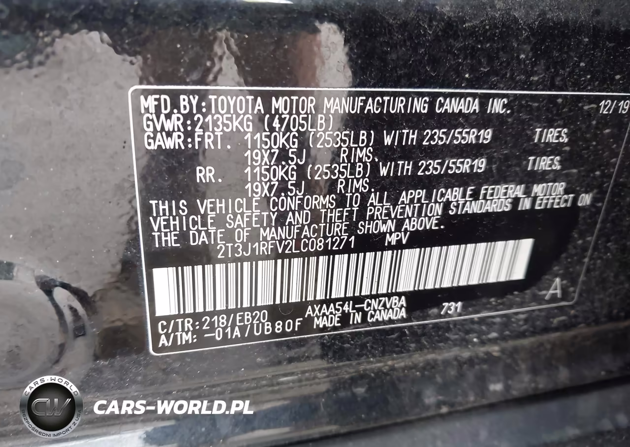 2020 Toyota Rav4 Adventure VIN:2T3J1RFV2LC081271 - 9