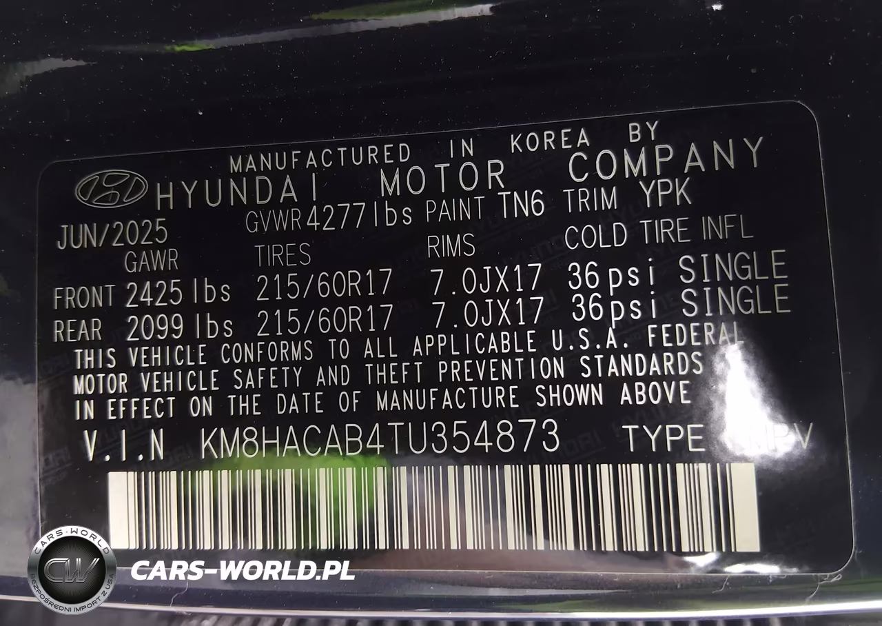 2026 Hyundai Kona Se VIN:KM8HACAB4TU354873 - 9