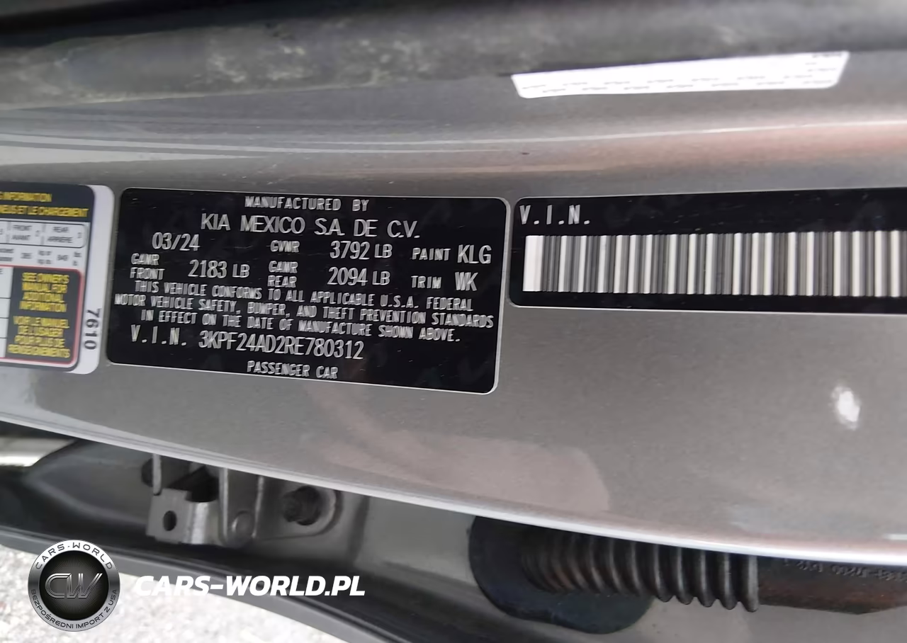 2024 Kia Forte Lxs VIN:3KPF24AD2RE780312 - 9