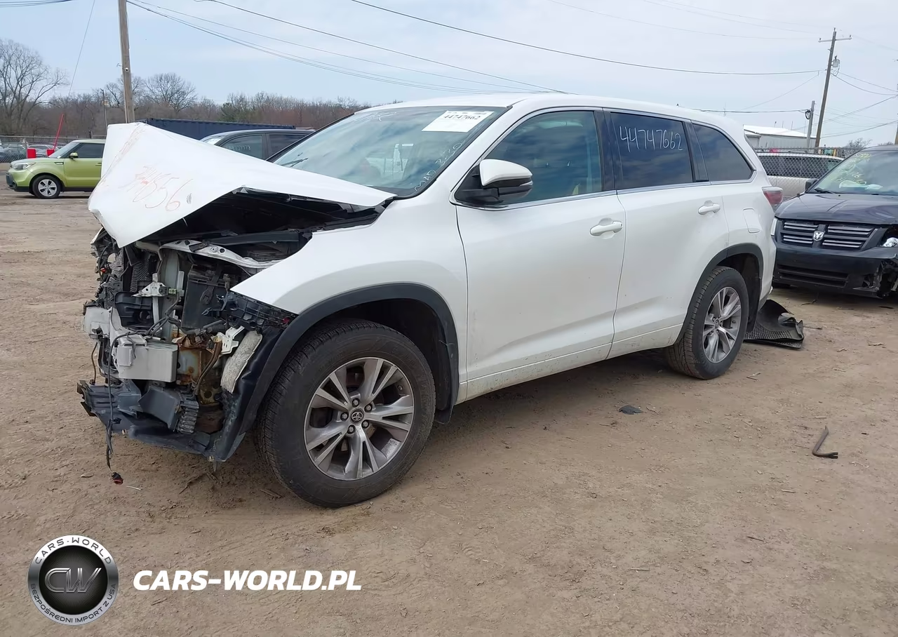 2016 Toyota Highlander Le Plus V6 VIN:5TDBKRFH7GS344856 - 2
