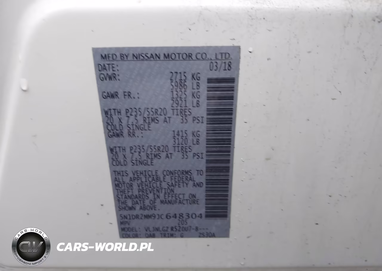 2018 Nissan Pathfinder Sl VIN:5N1DR2MM9JC648304 - 9