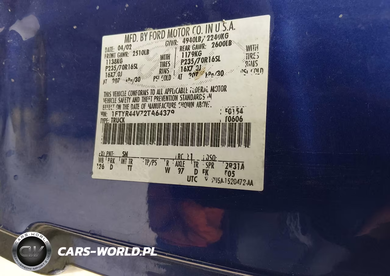 2002 Ford Ranger Edge-Tremor-Xlt VIN:1FTYR44V72TA64379 - 9