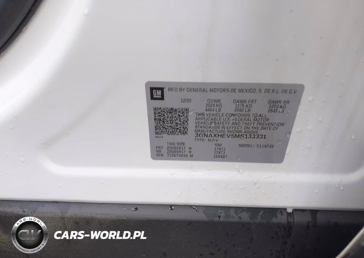 2021 Chevrolet Equinox Fwd Ls VIN:3GNAXHEV5MS133331 - 9