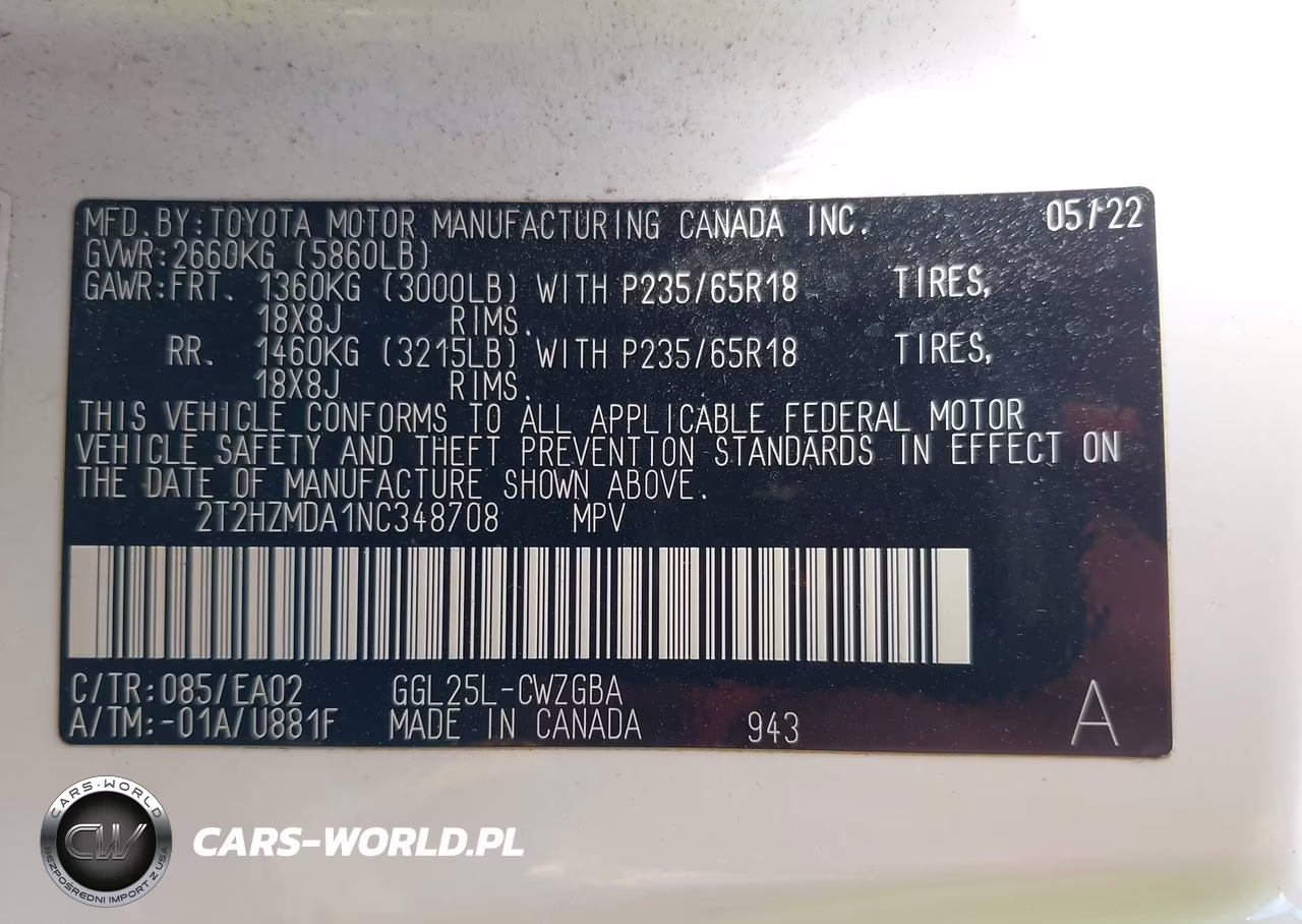 2022 Lexus Rx 350 VIN:2T2HZMDA1NC348708 - 9