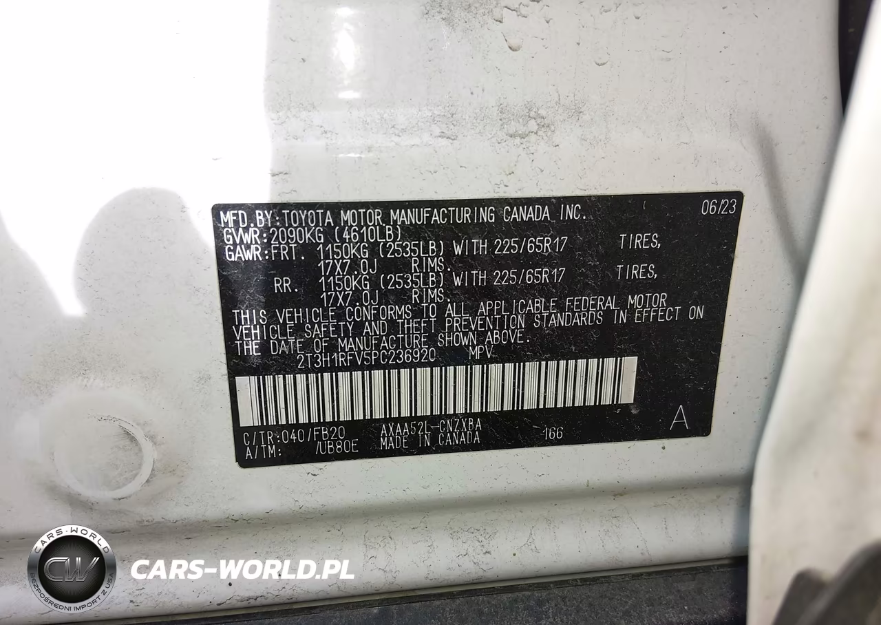 2023 Toyota Rav4 Le VIN:2T3H1RFV5PC236920 - 9