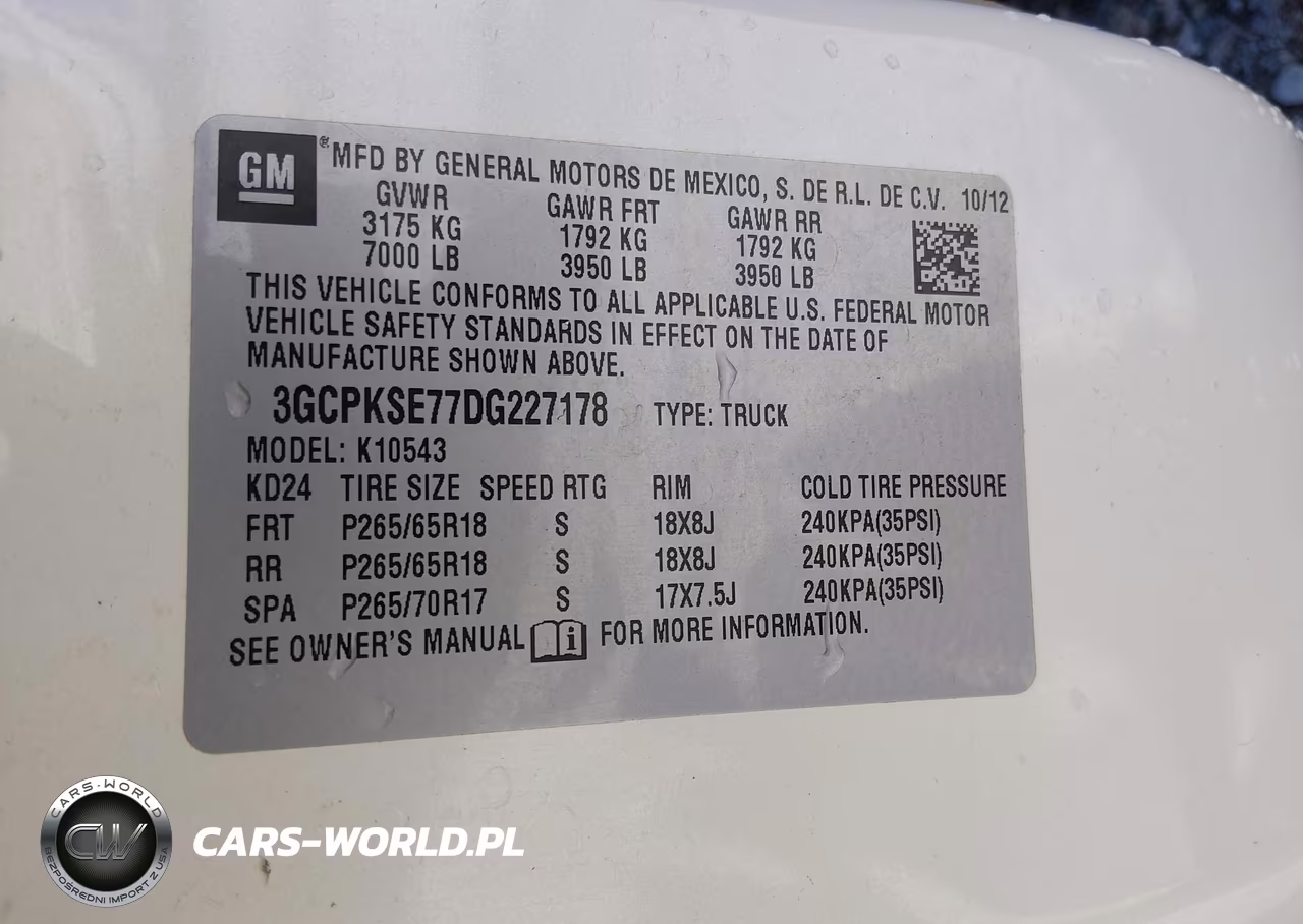 2013 Chevrolet Silverado 1500 Lt VIN:3GCPKSE77DG227178 - 9