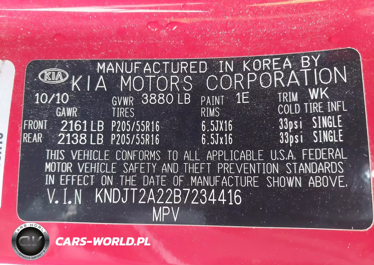2011 Kia Soul + VIN:KNDJT2A22B7234416 - 9