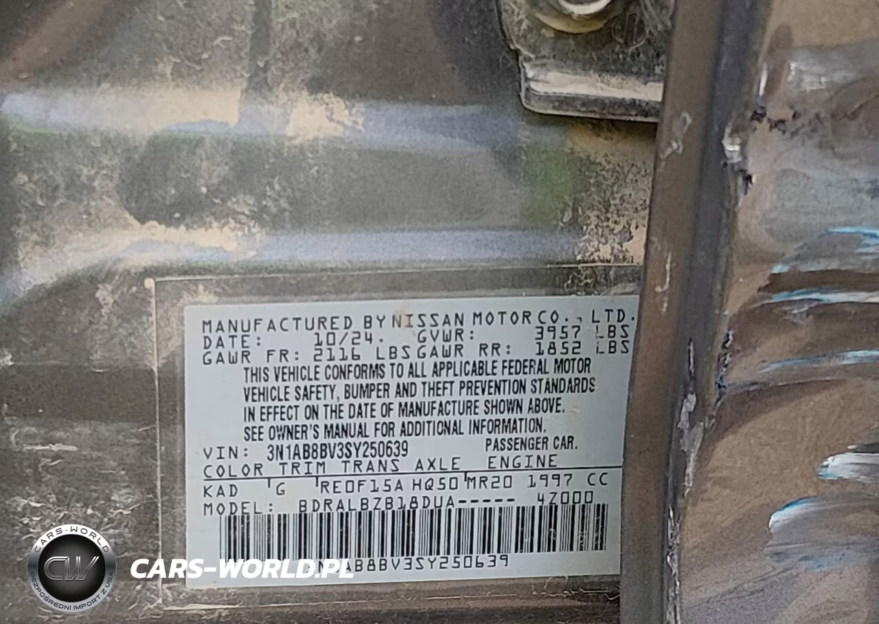 2025 Nissan Sentra S VIN:3N1AB8BV3SY250639 - 9