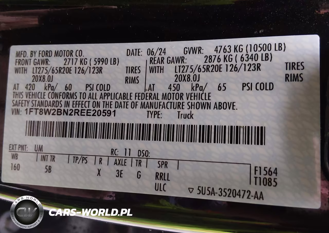 2024 Ford F-250 Lariat VIN:1FT8W2BN2REE20591 - 8