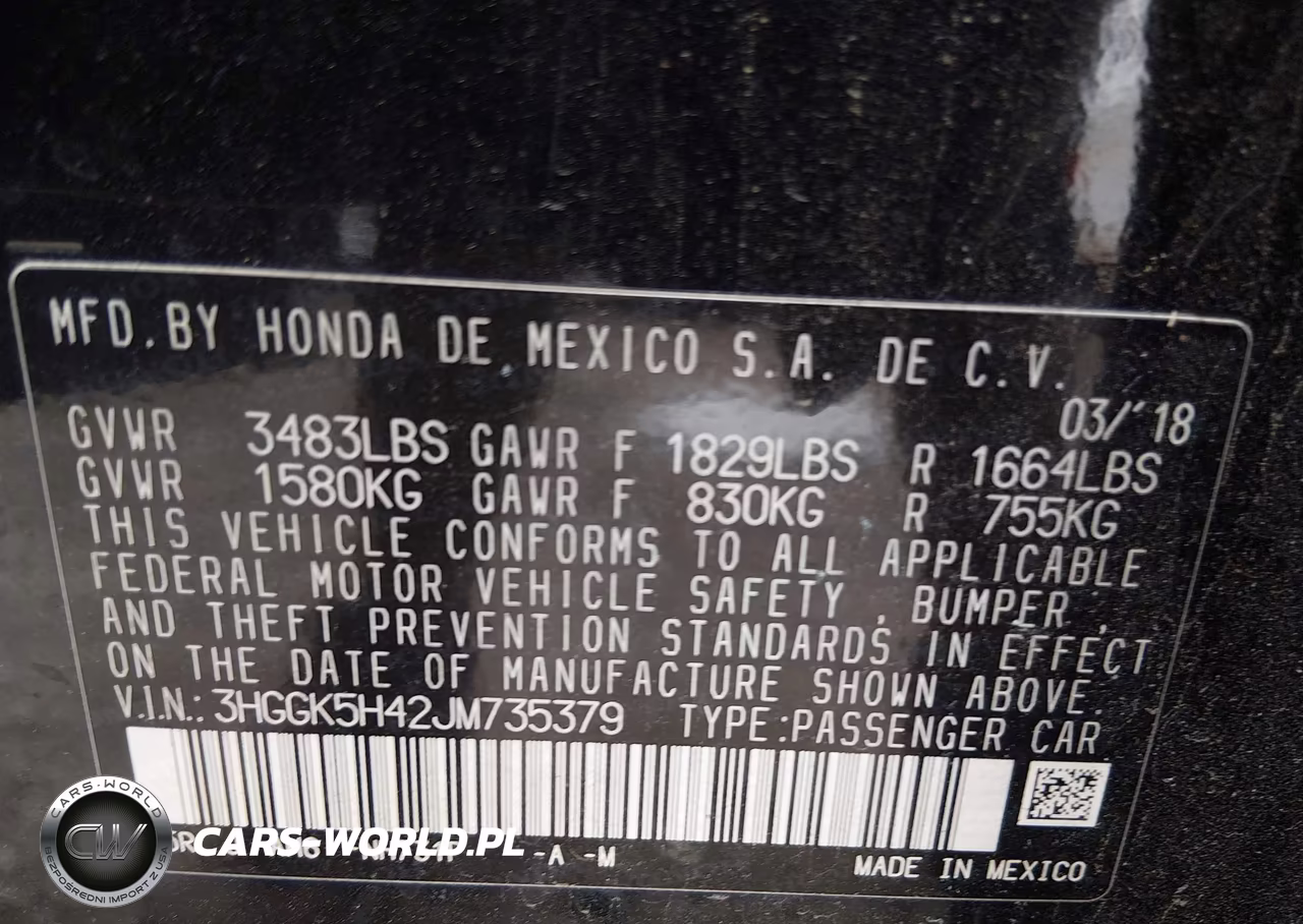 2018 Honda Fit Lx VIN:3HGGK5H42JM735379 - 9