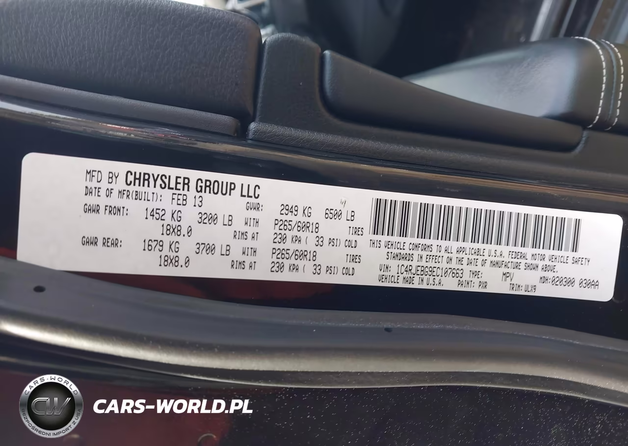 2014 Jeep Grand Cherokee Limited VIN:1C4RJEBG9EC107663 - 9