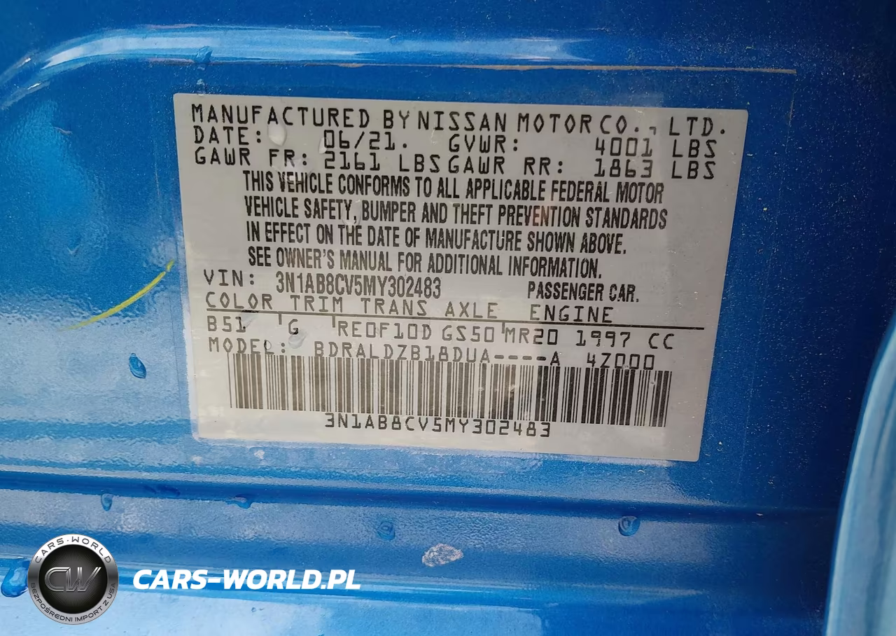 2021 Nissan Sentra Sv Xtronic Cvt VIN:3N1AB8CV5MY302483 - 9