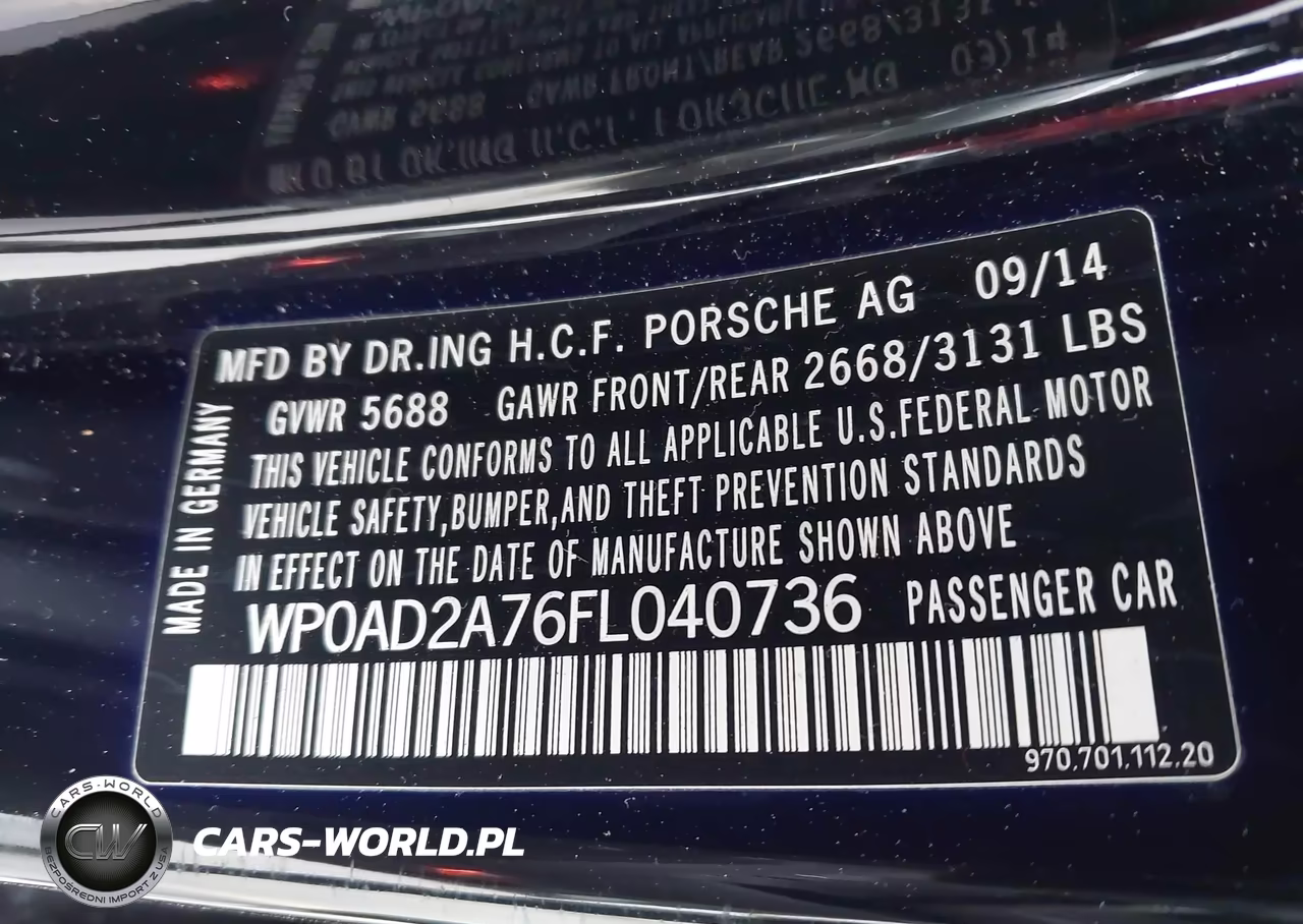 2015 Porsche Panamera E-Hybrid S VIN:WP0AD2A76FL040736 - 9