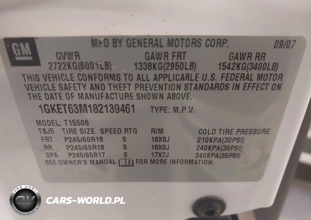 2008 GMC Envoy Denali VIN:1GKET63M182139461 - 9