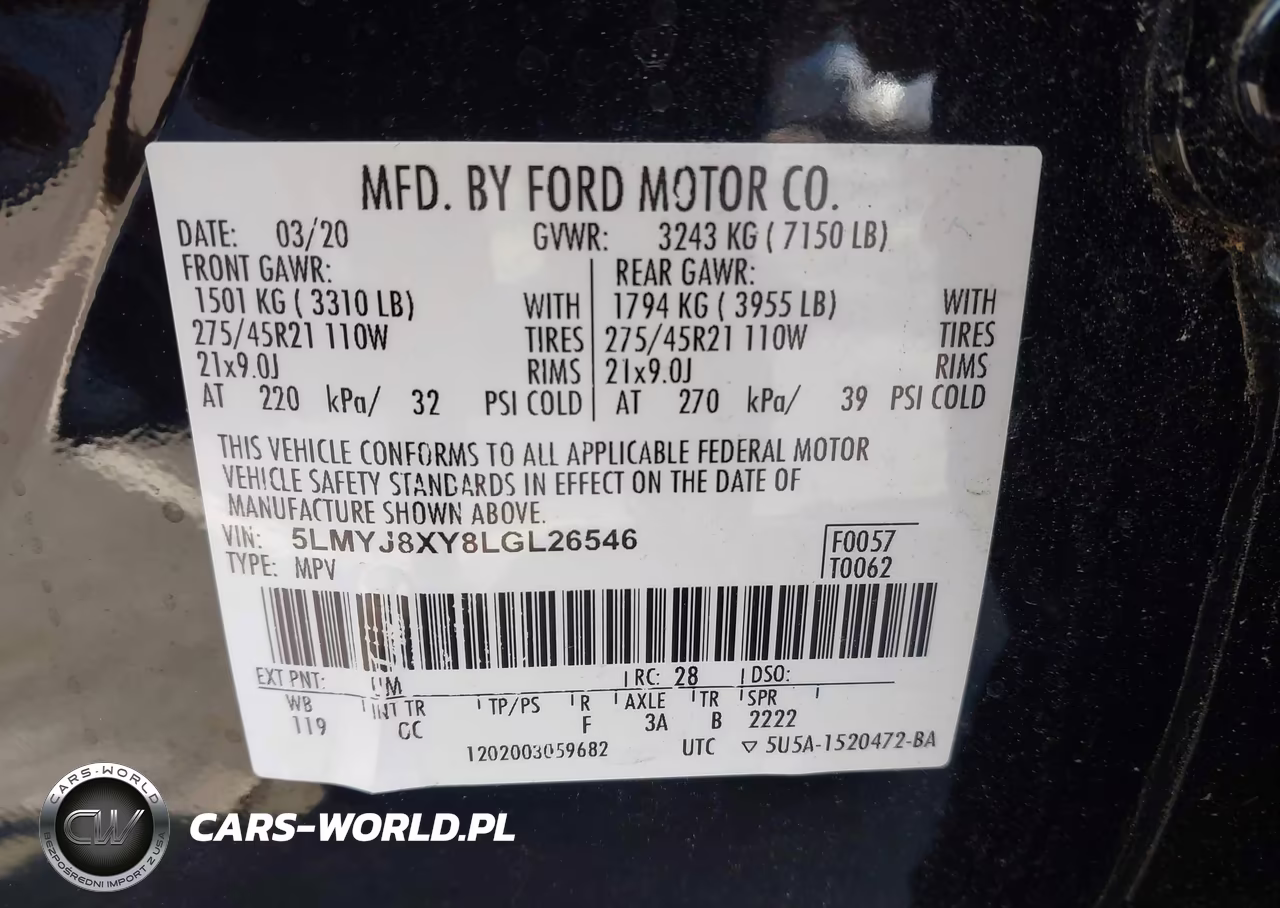 2020 Lincoln Aviator Grand Touring VIN:5LMYJ8XY8LGL26546 - 9