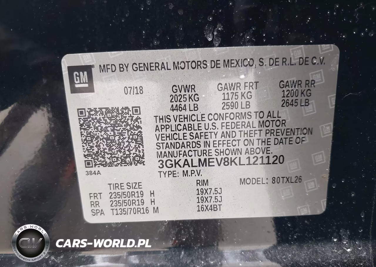 2019 GMC Terrain Sle VIN:3GKALMEV8KL121120 - 9