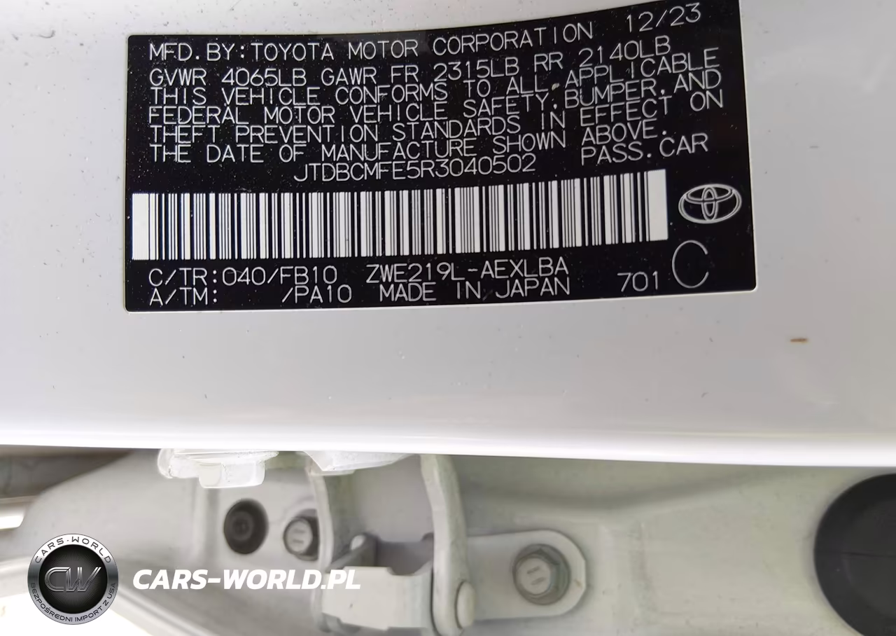 2024 Toyota Corolla Hybrid Le VIN:JTDBCMFE5R3040502 - 9