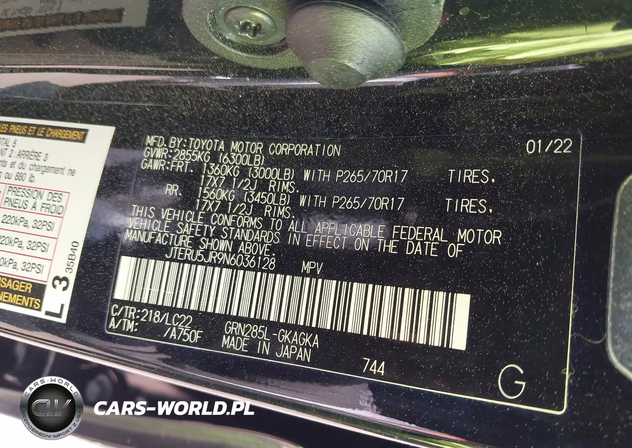 2022 Toyota 4Runner Trd Off Road Premium VIN:JTERU5JR9N6036128 - 9