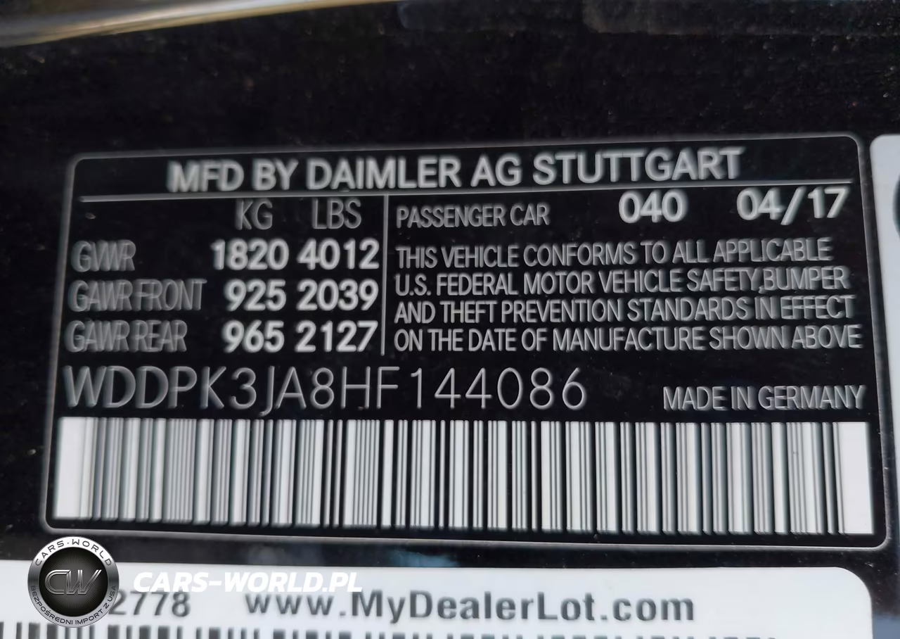 2017 Mercedes-Benz Slc 300 VIN:WDDPK3JA8HF144086 - 9