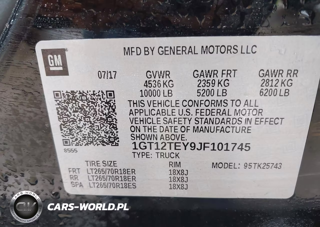 2018 GMC Sierra 2500Hd Slt VIN:1GT12TEY9JF101745 - 9